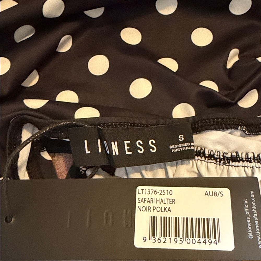 Lioness Black & White Polka Dot V-Neck Camisole - Picture 4 of 4